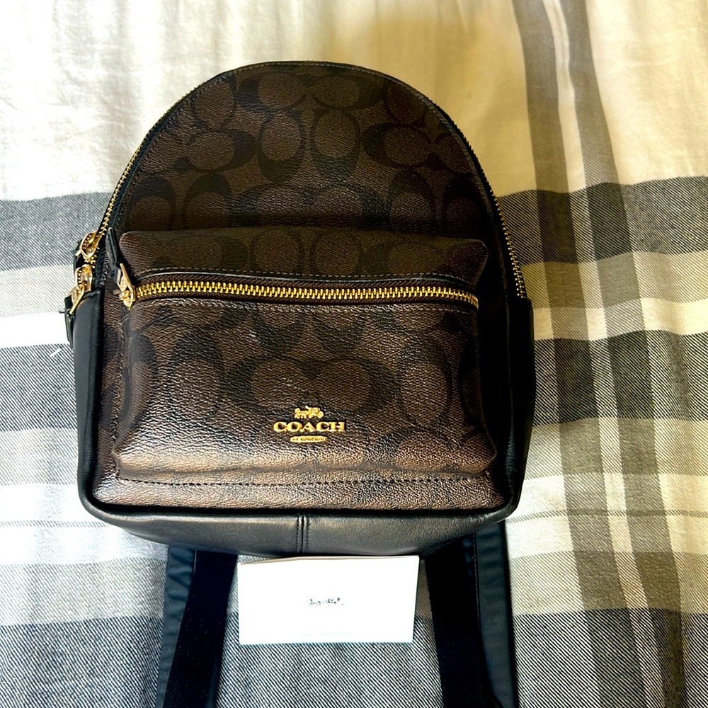 Coach Leather Mini Backpack